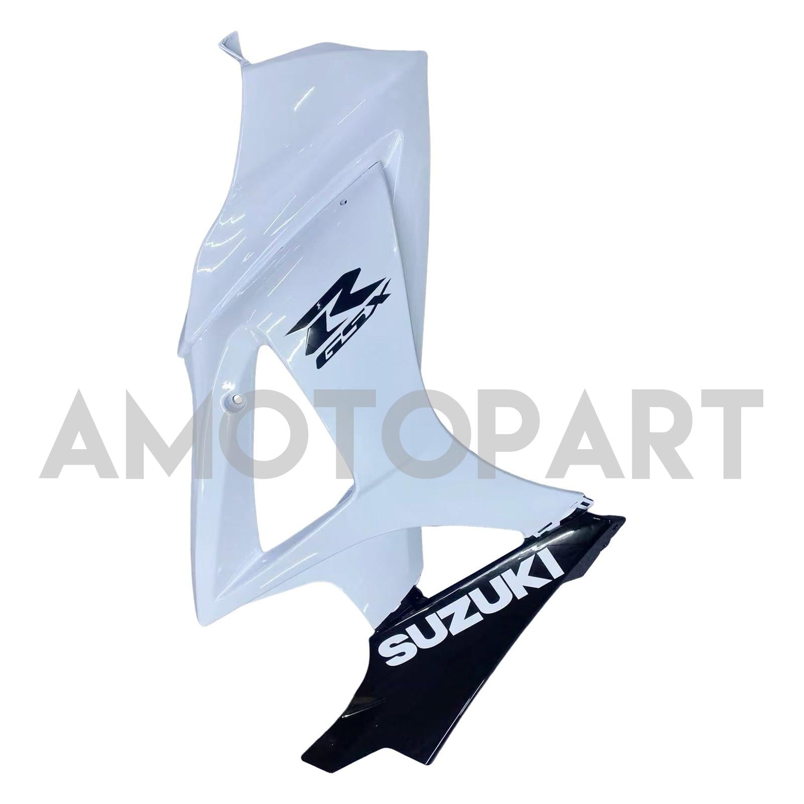 Amotopart 2007-2008 Suzuki GSXR1000 White Black Fearing Kit