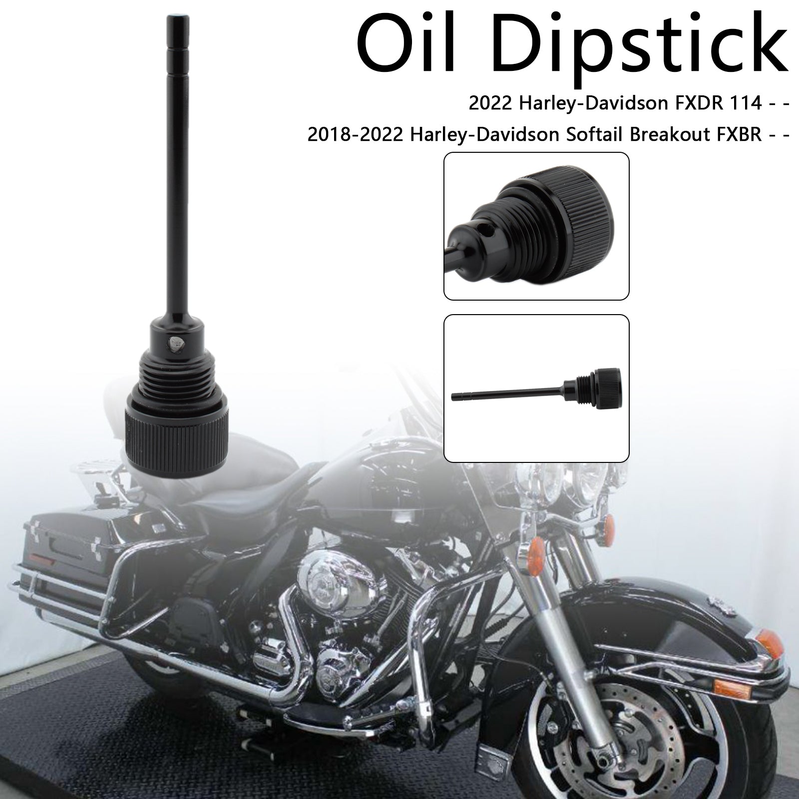 07-19 Softail Road Glide 1105-0022 Oil Dipstick Tank Cap Plug