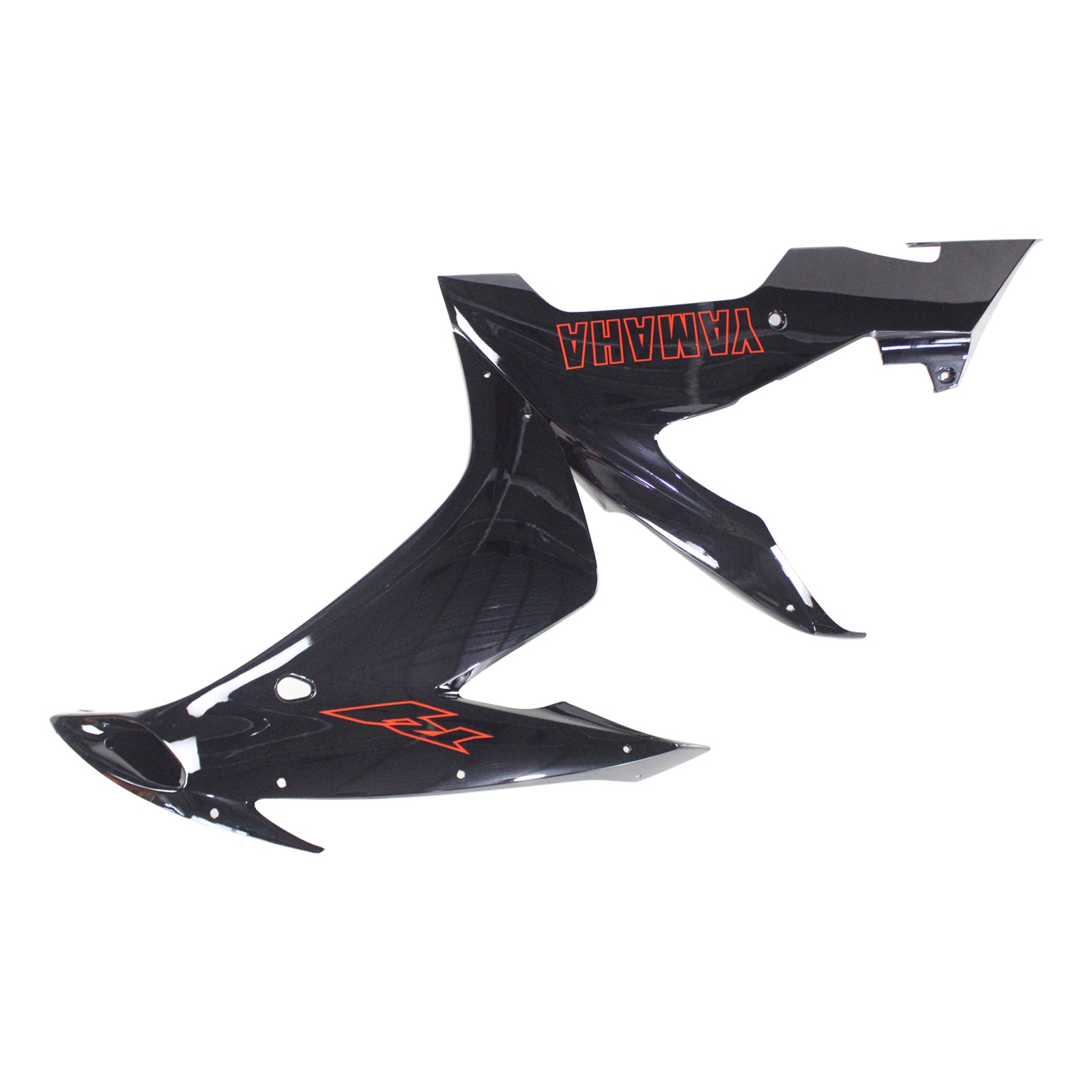 Amotopart 2004-2006 YZF 1000 R1 Yamaha Black with Red Logo Fairing Kit