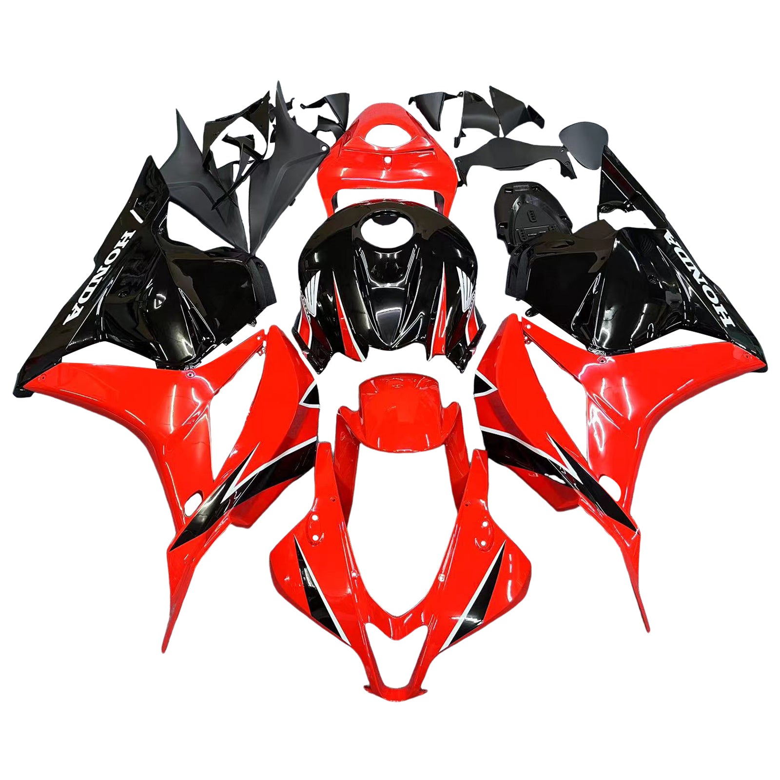 Amotopart 2009-2012 Honda CBR600RR Red Black Fairing Kit