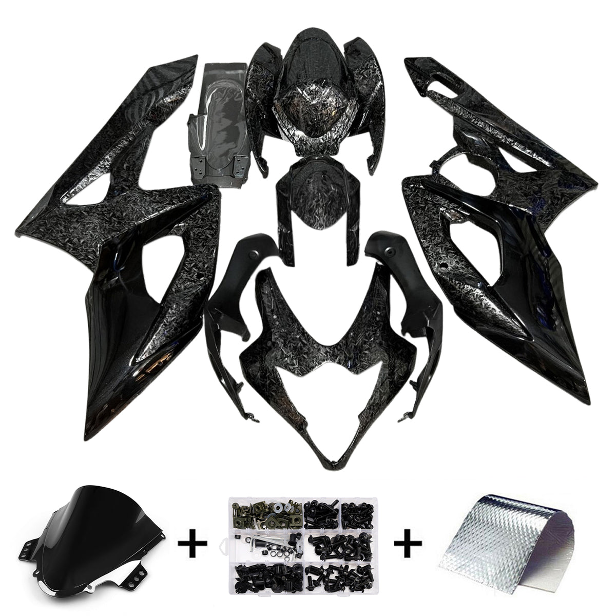 Amotopart 2005-2006 Suzuki GSXR1000 Forged Carbon Fiber Pattern Fairin