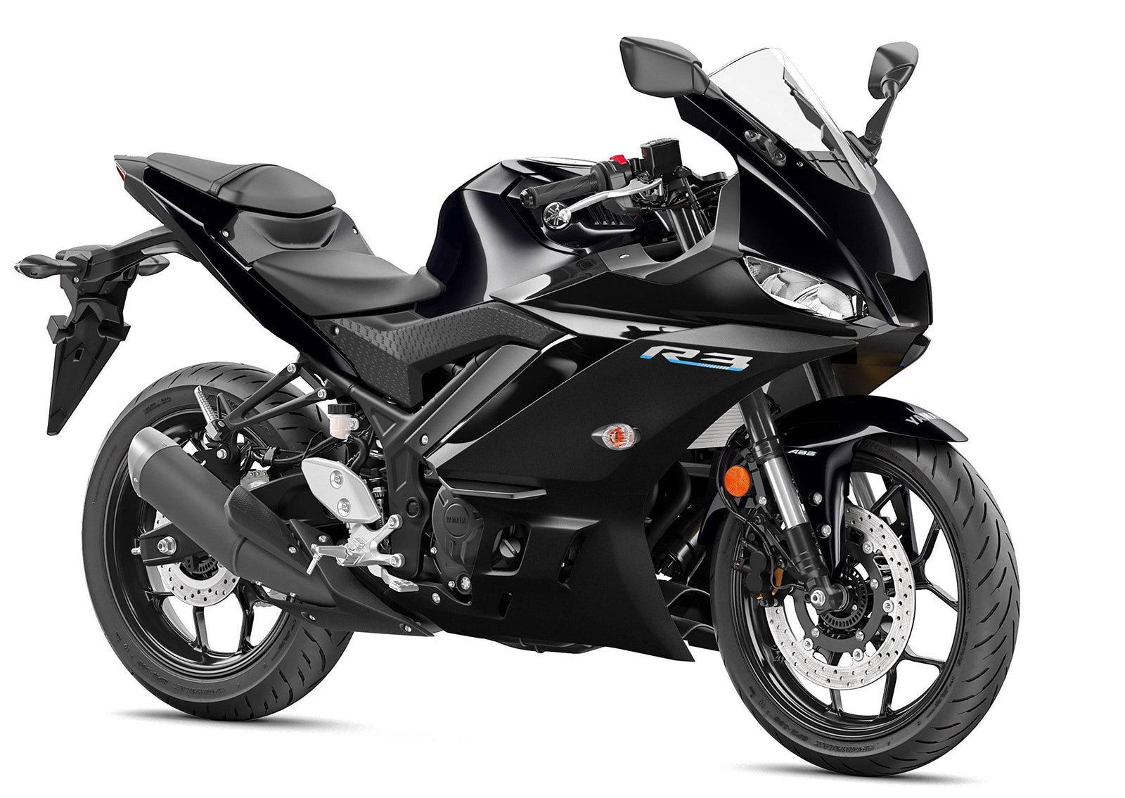 Amotopart 2022-2024 Yamaha YZF-R3 R25 Verkleidungssatz, schwarz