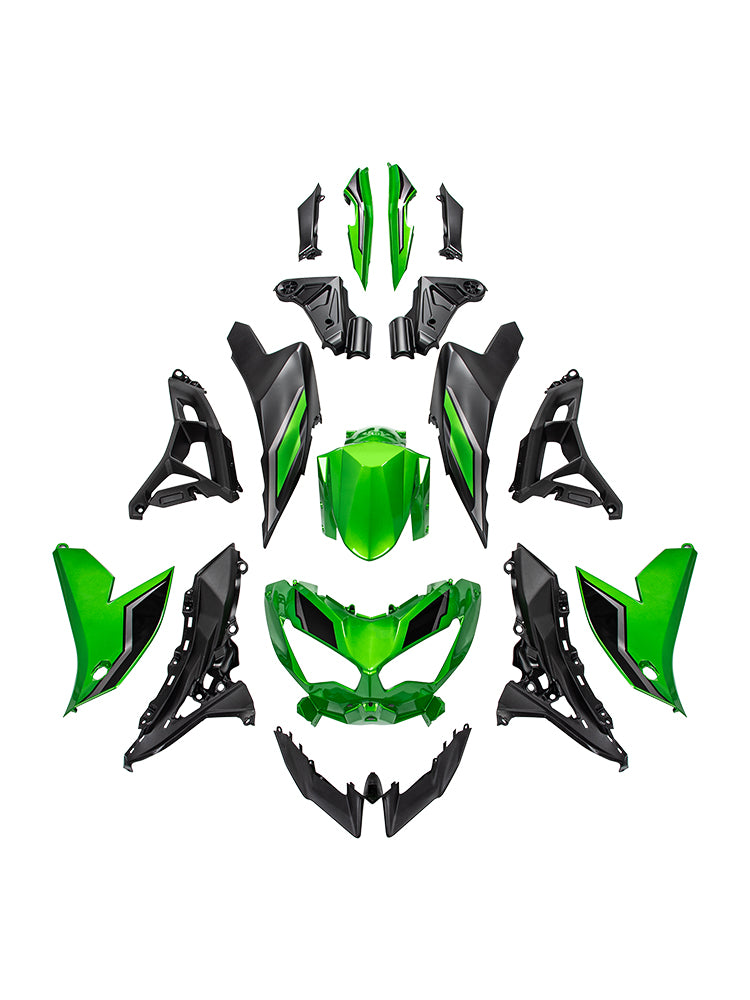 Amotopart 2022-2024 Kawasaki VERSYS 650 KLE ABS Green Fairing Kit