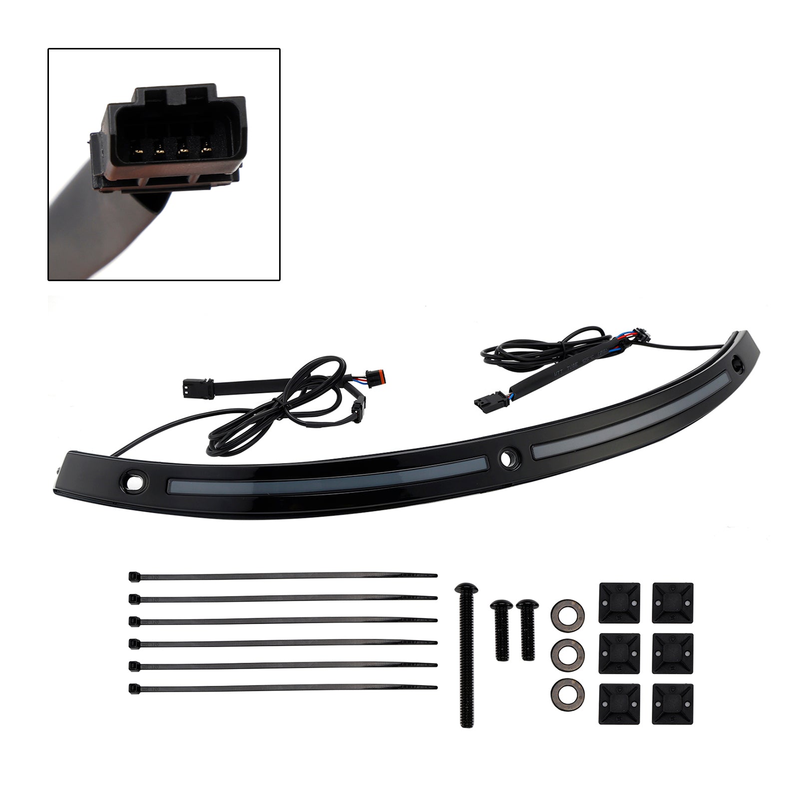 2014+ Touring Electra Glide LED Running Turn Signal Light Windshield Trim