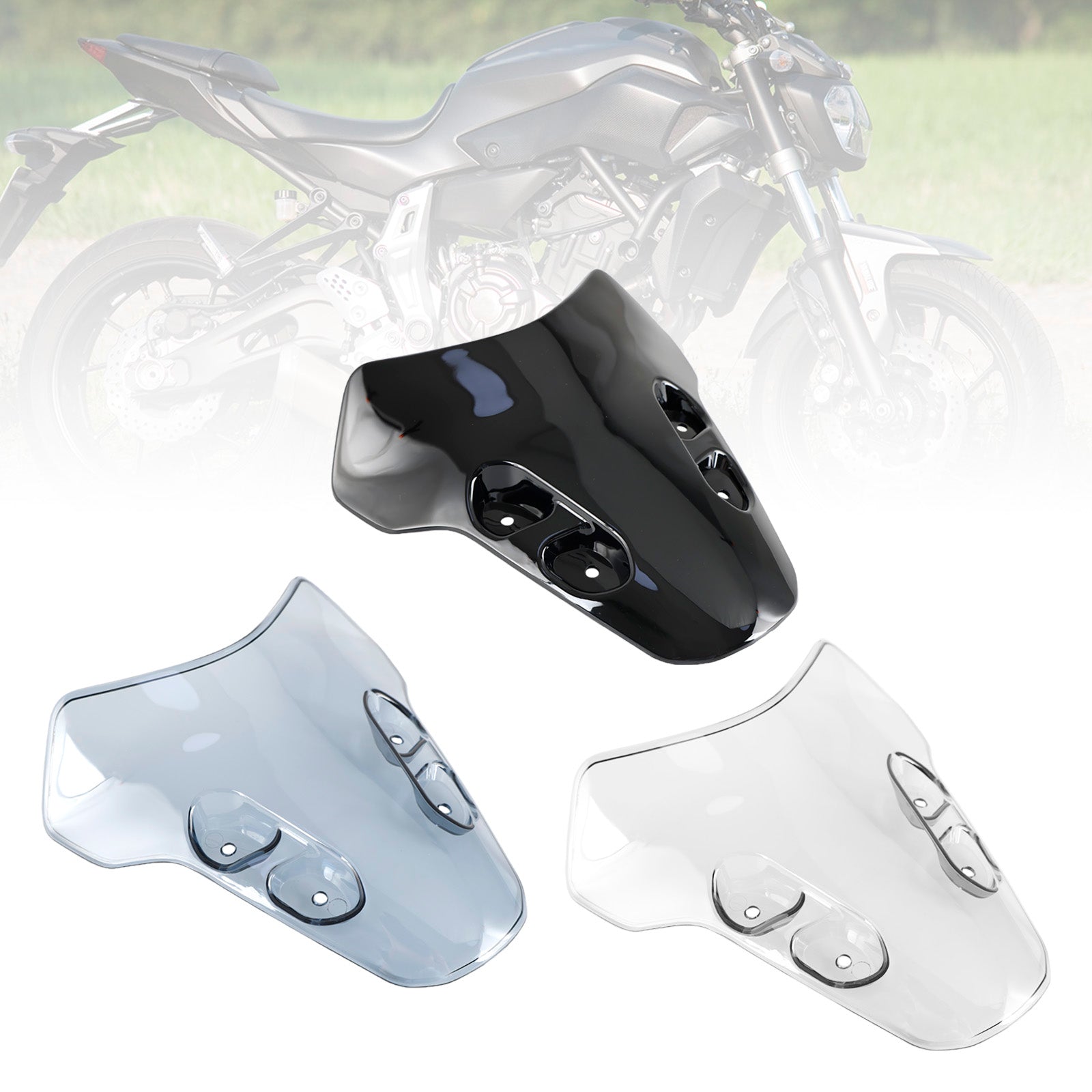 ABS Motorcycle Windshield WindScreen fit for YAMAHA MT-07 MT 07 2021-2023