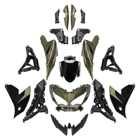 Amotopart 2022-2024 Kawasaki VERSYS 650 KLE ABS Dark Green Fairing Kit