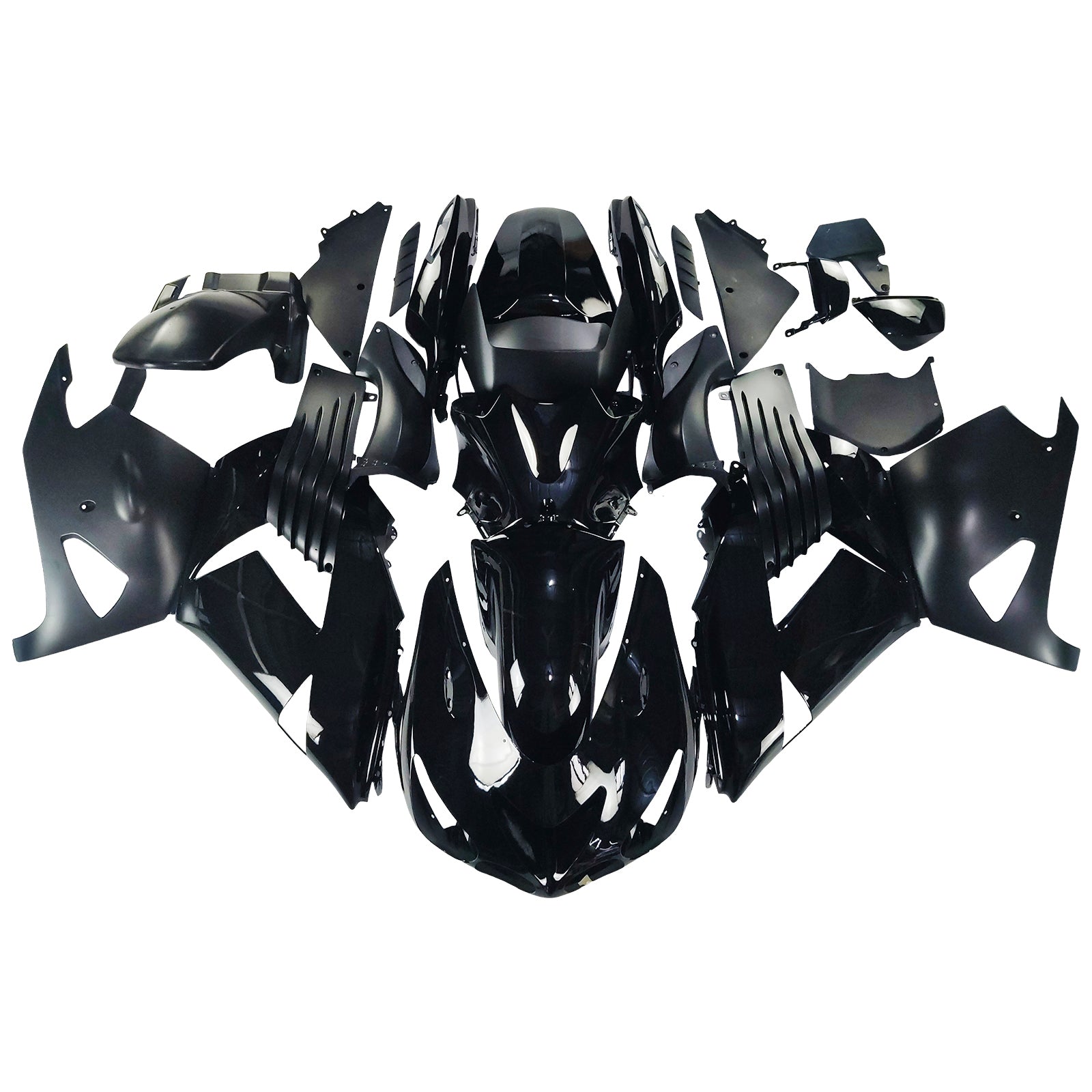 Amotopart 2006-2011 Kawasaki ZX14R Black Fairing Kit