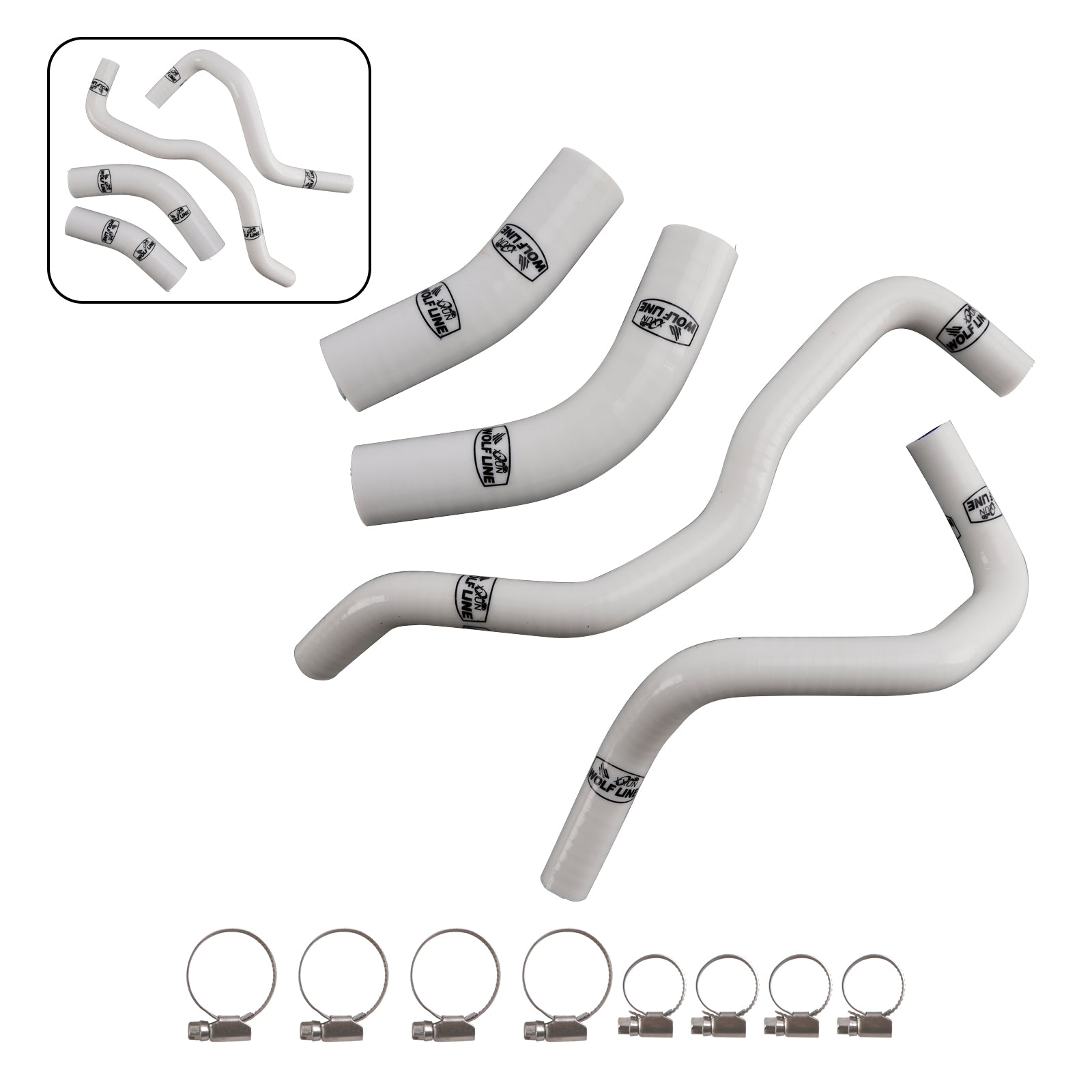 2019-2024 Yamaha Tenere 700 Silicone Radiator coolant Hose kit