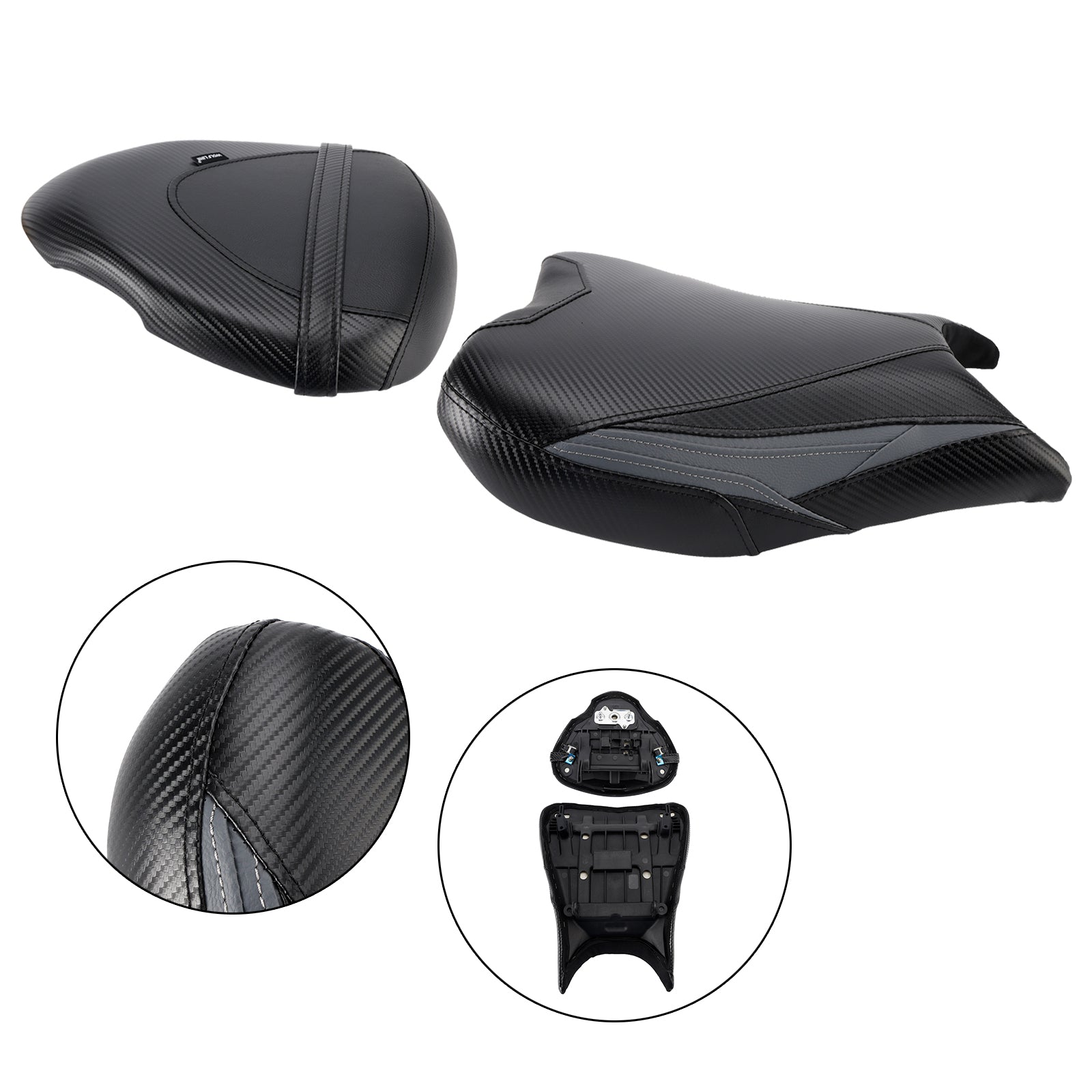 22-24 Suzuki Hayabusa Gsx1300R Driver&Passenger Seat Kit Cushion Black2