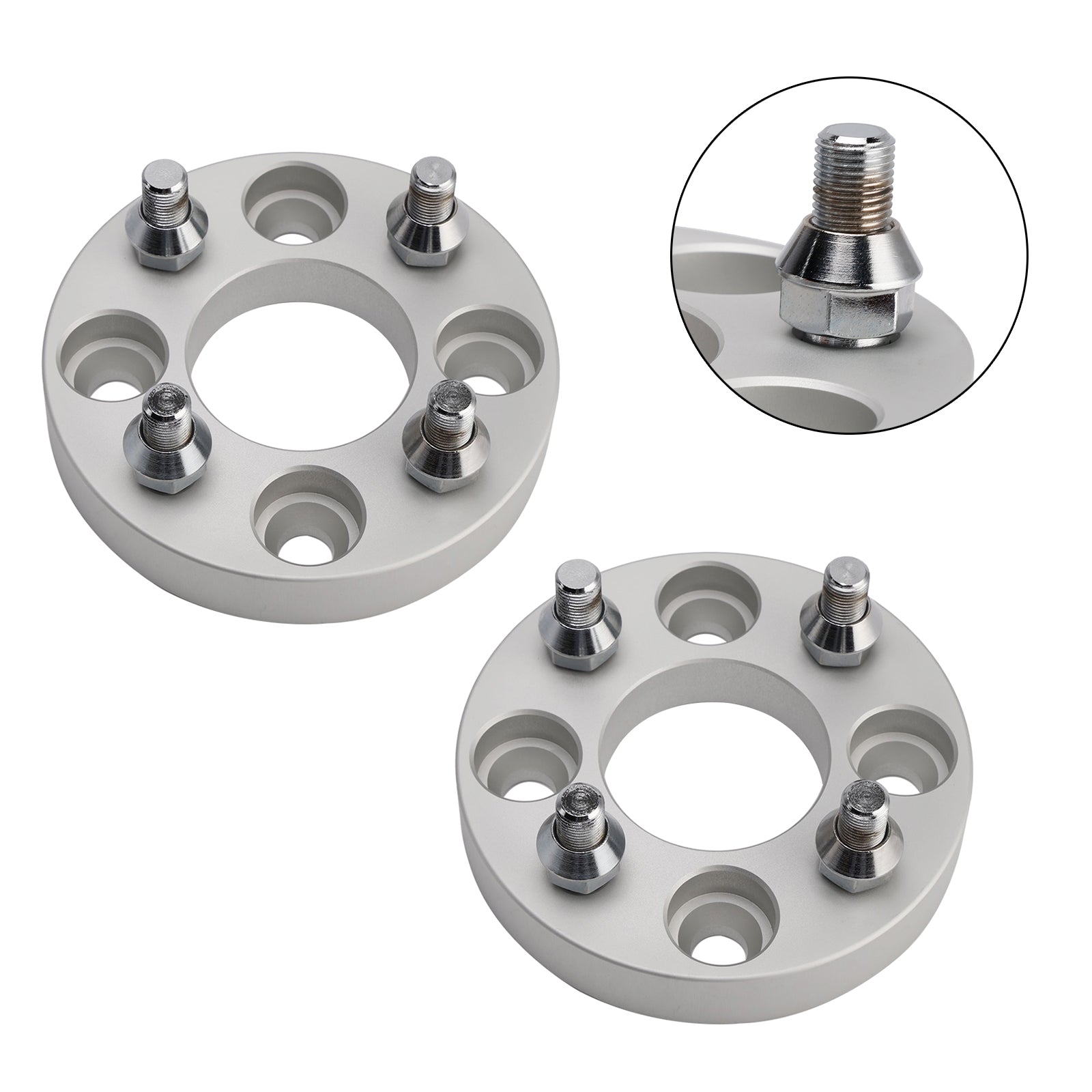 Yamaha Club Car Golf Carts Wheel Spacers Kit With Lug Nuts 1 Inch Silver