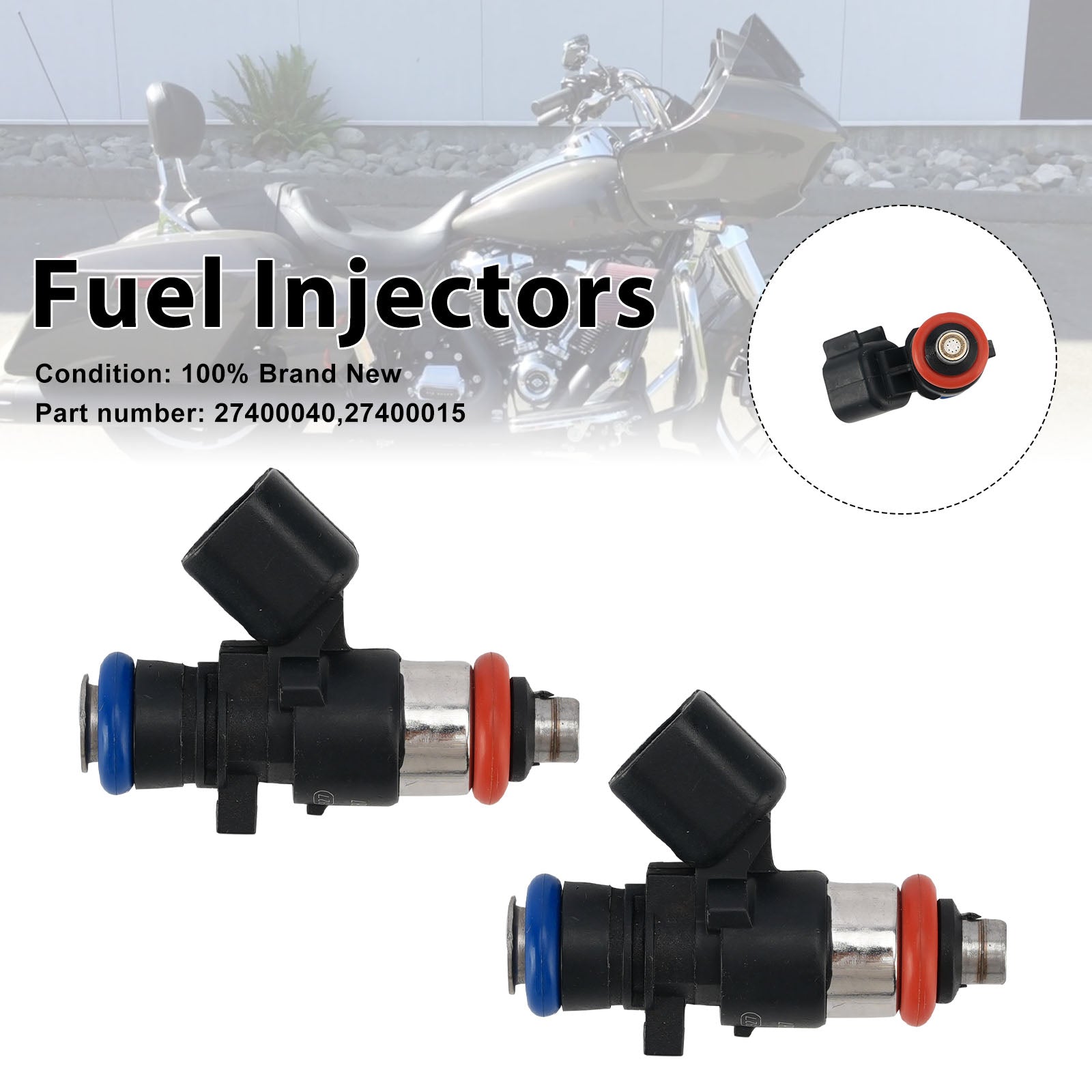 Inyectores de combustible M8 Screamin Eagle 2 piezas 5,5 g/s 27400015 27400040