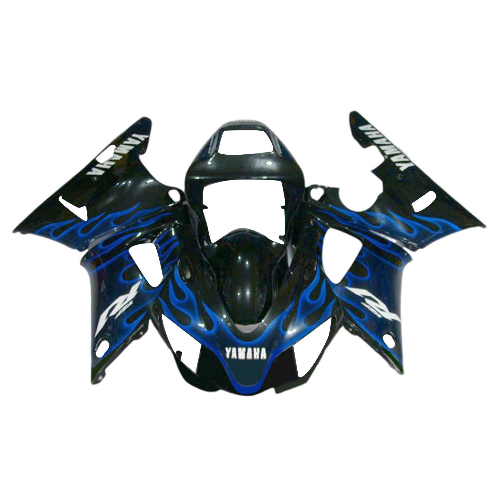 Amotopart 1998-1999 Yamaha YZF 1000 R1 Verkleidungssatz, glänzend schwarz/blau