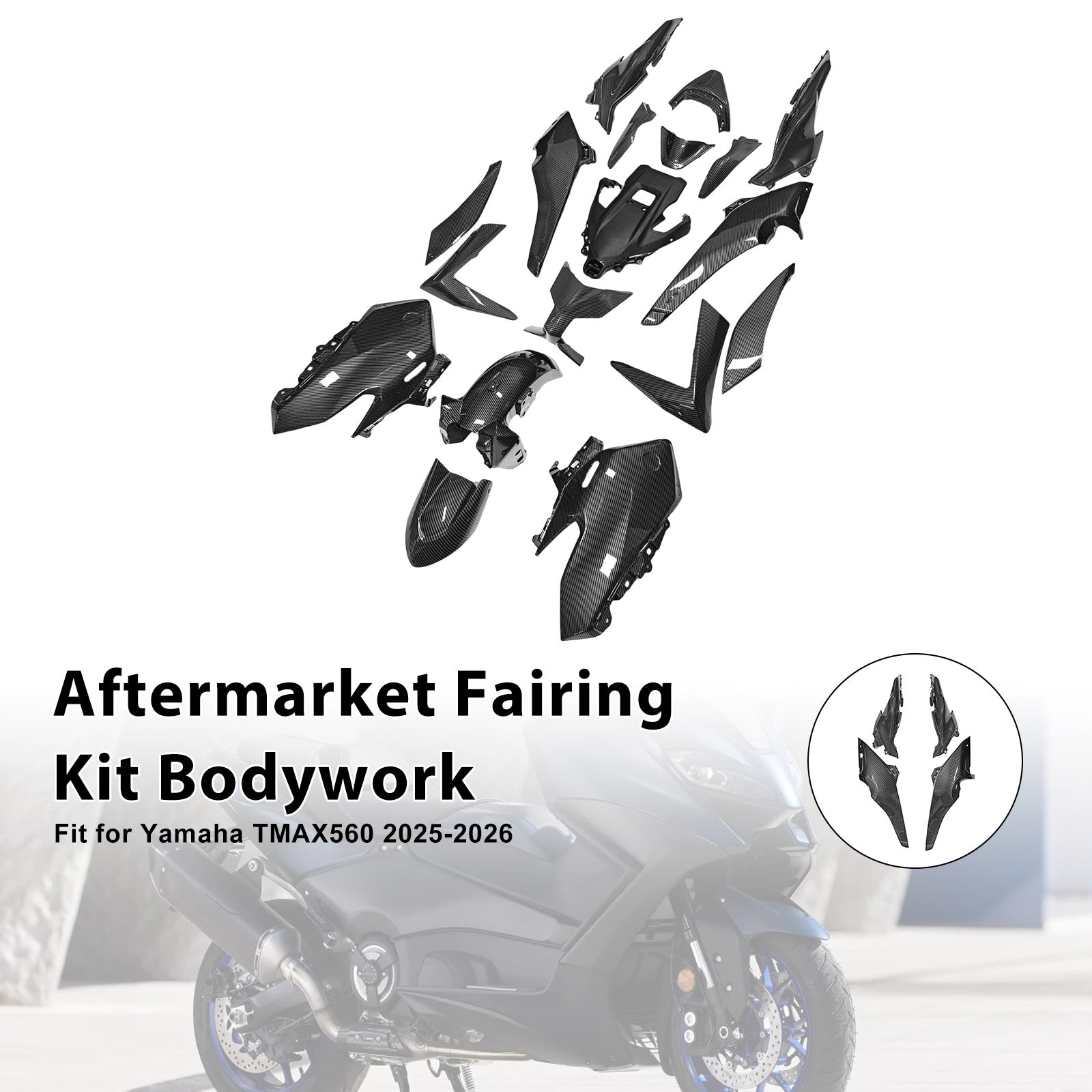 Amotopart 2025-2026 Yamaha TMAX560 Fairing Kit Collection