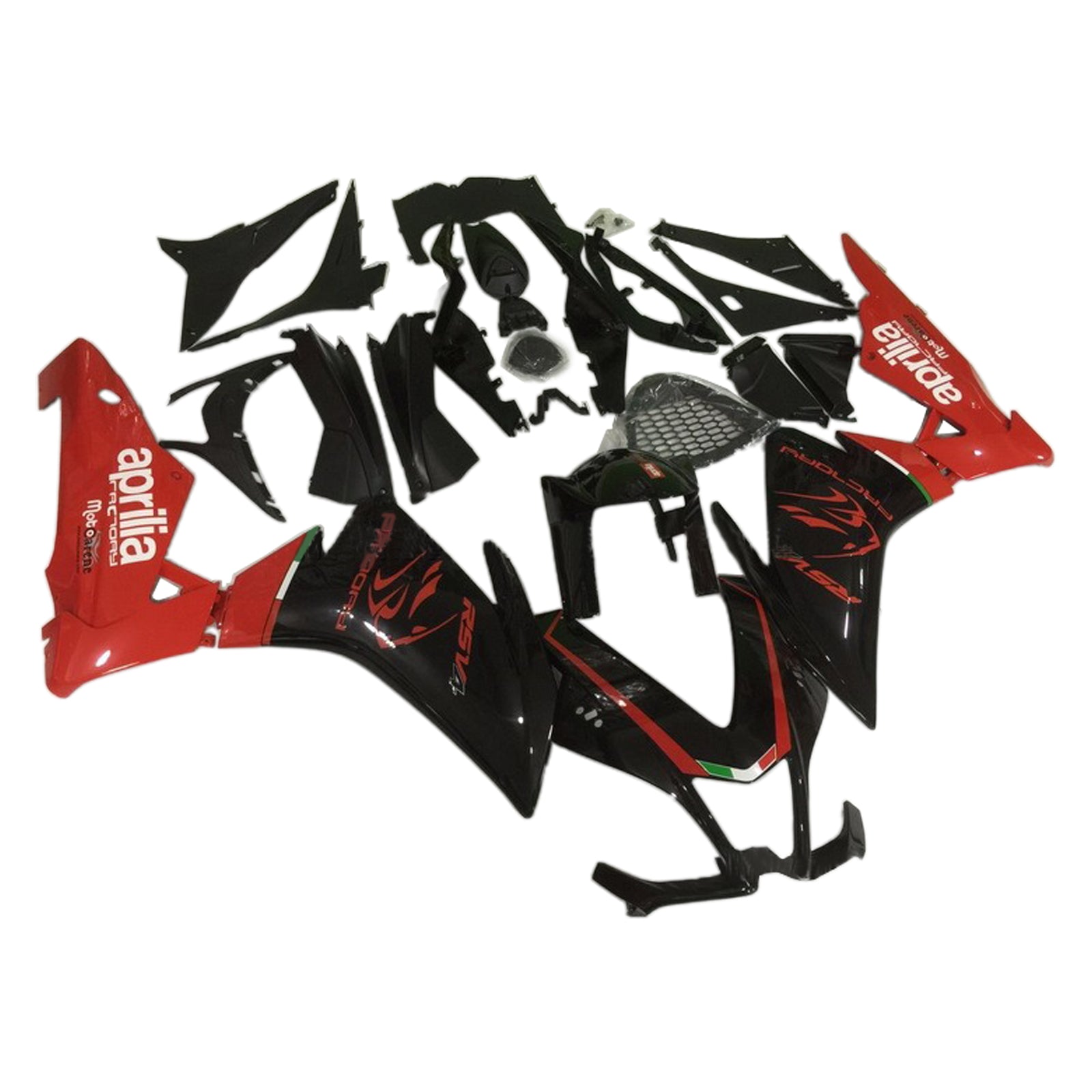 Amotopart 2009–2015 RSV4 1000 Aprilia Red&amp;Black Style4 Verkleidungsset