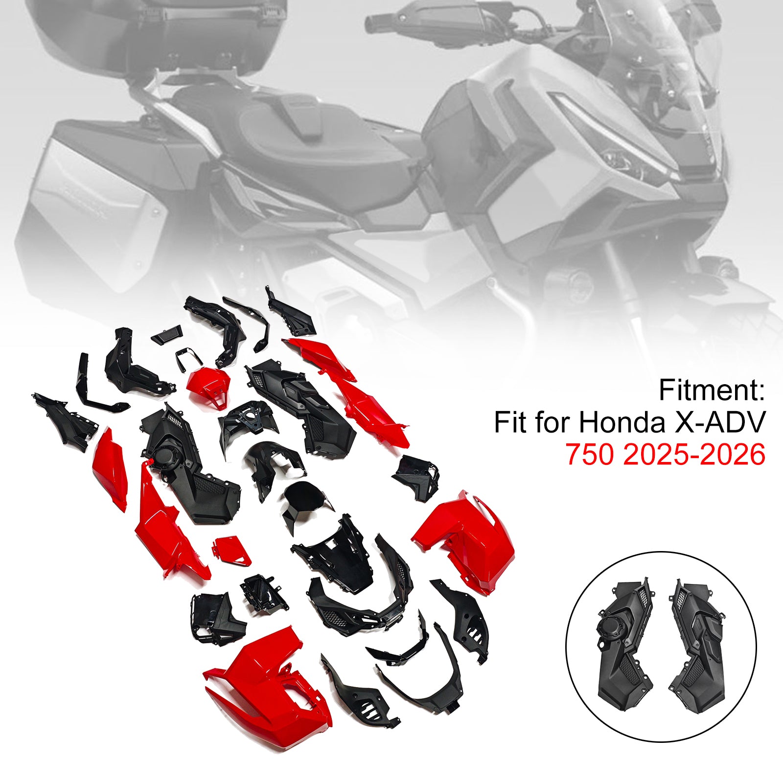 Amotopart 2025-2026 Honda X-ADV 750 Collection de kits de carénage