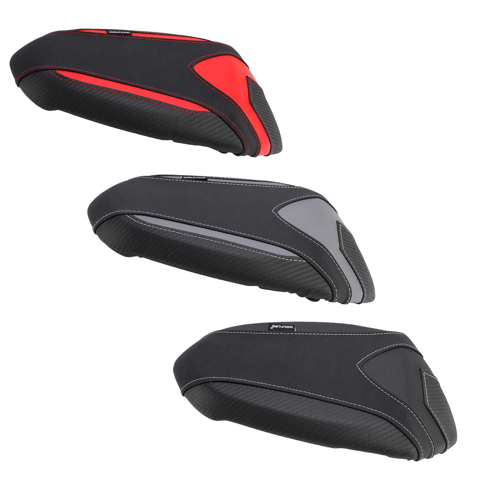 Triumph Street Triple 765 S R 19-24 Rear Passenger Seat Pillion Saddle Flat Black