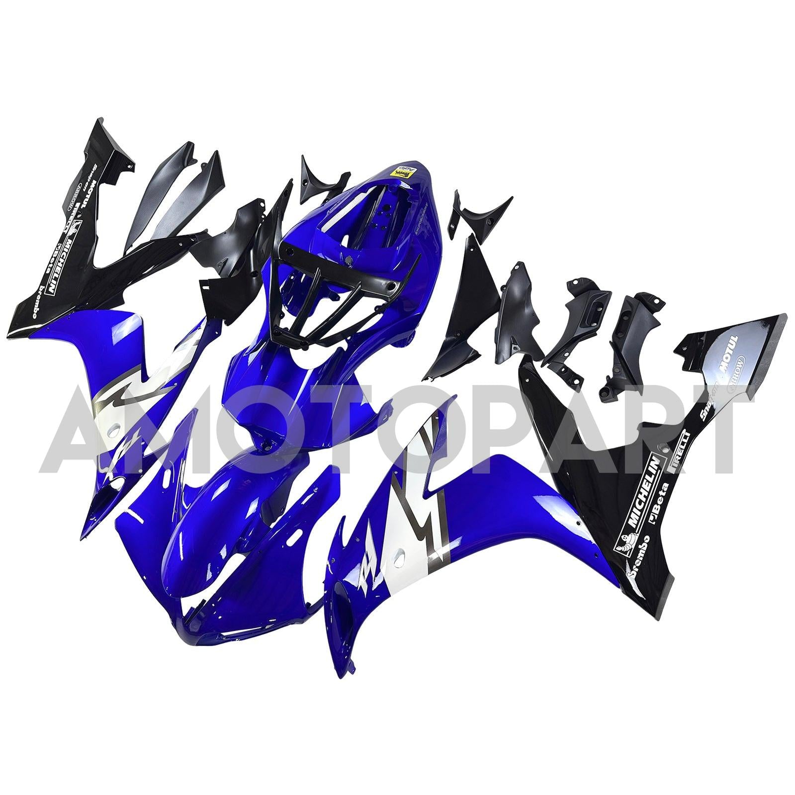 Amotopart 2004-2006 Yamaha YZF 1000 R1 Blue White Black Fairing Kit