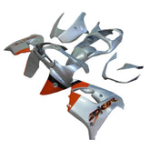 Amotopart 2000-2001 Kawasaki ZX9R Silver Grey & Orange Fairing Kit