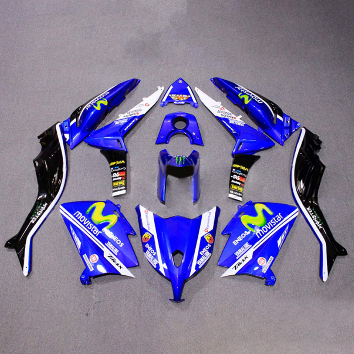 Amotopart 2012-2014 T-Max TMAX530 Yamaha Kit carena blu e giallo
