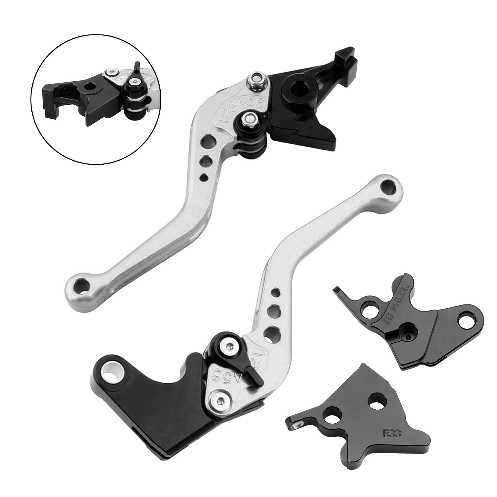 Yamaha YBR125 2005-2014 Nouveau levier de frein à embrayage court