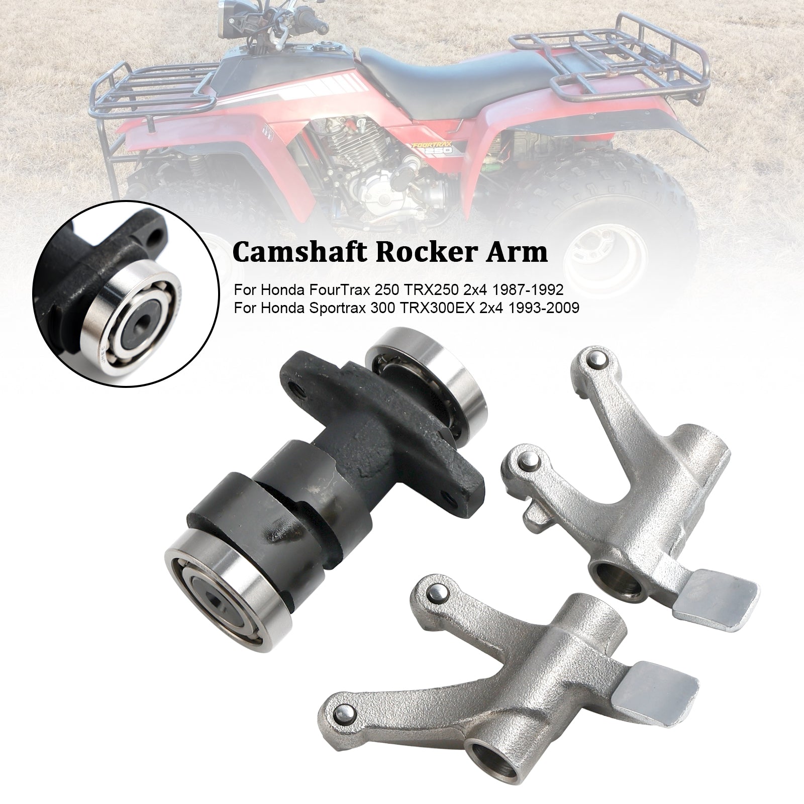 Bilanciere albero a camme Honda 87-92 Fourtrax 250 TRX250 e 93-09 Sportrax 300 TRX300