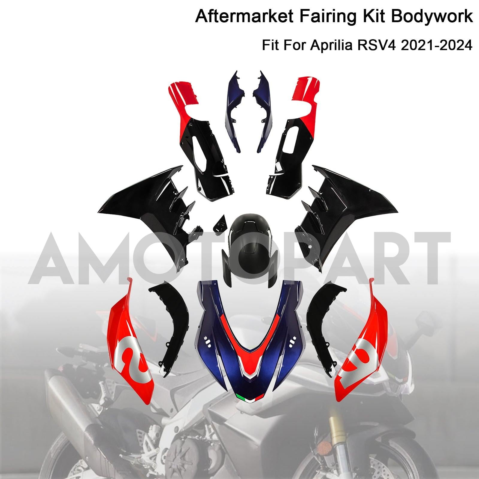 Amotopart 2021-2024 Aprilia RSV4 Fairing Kit
