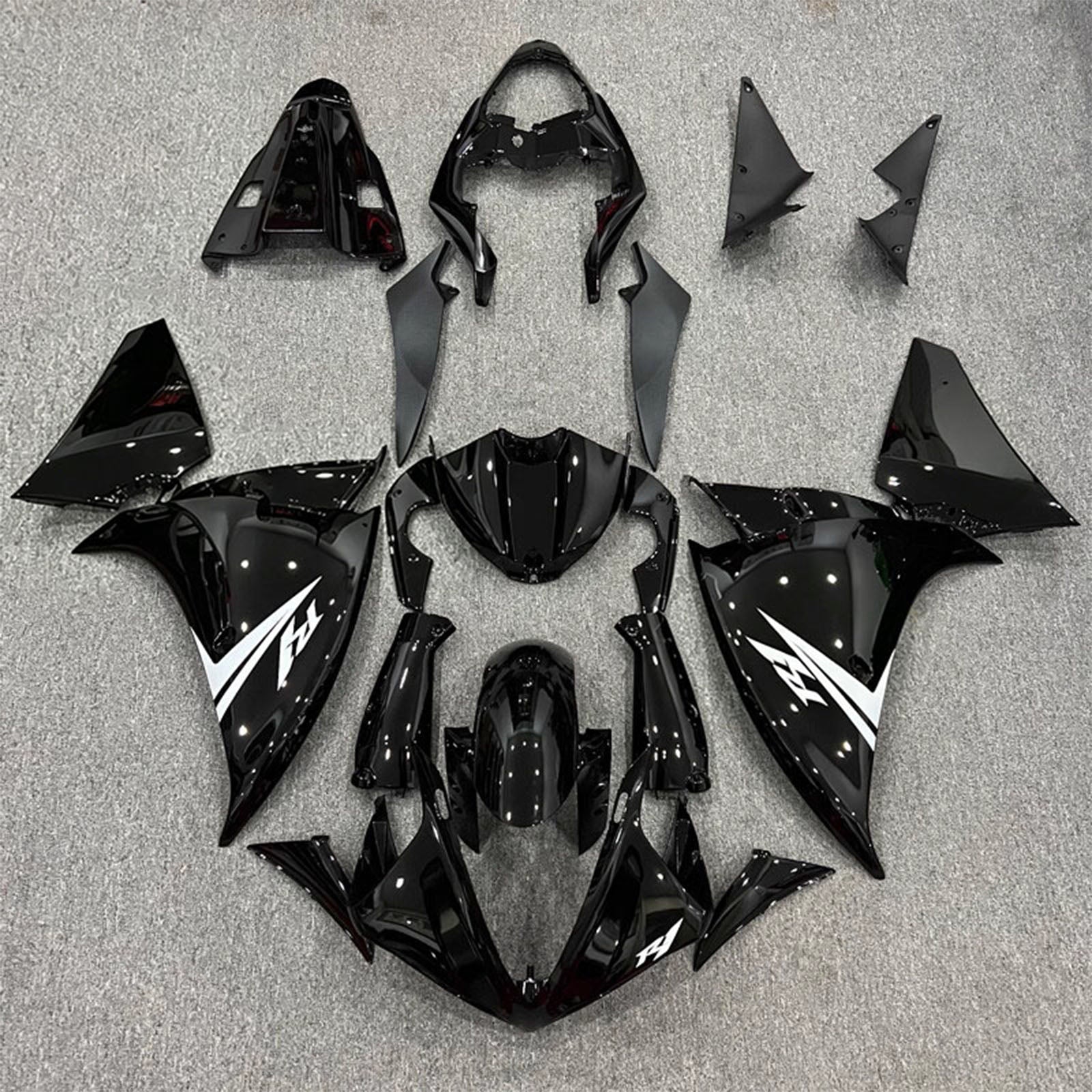 Amotopart 2009-2011 Yamaha YZF-R1 Black Fairing Kit