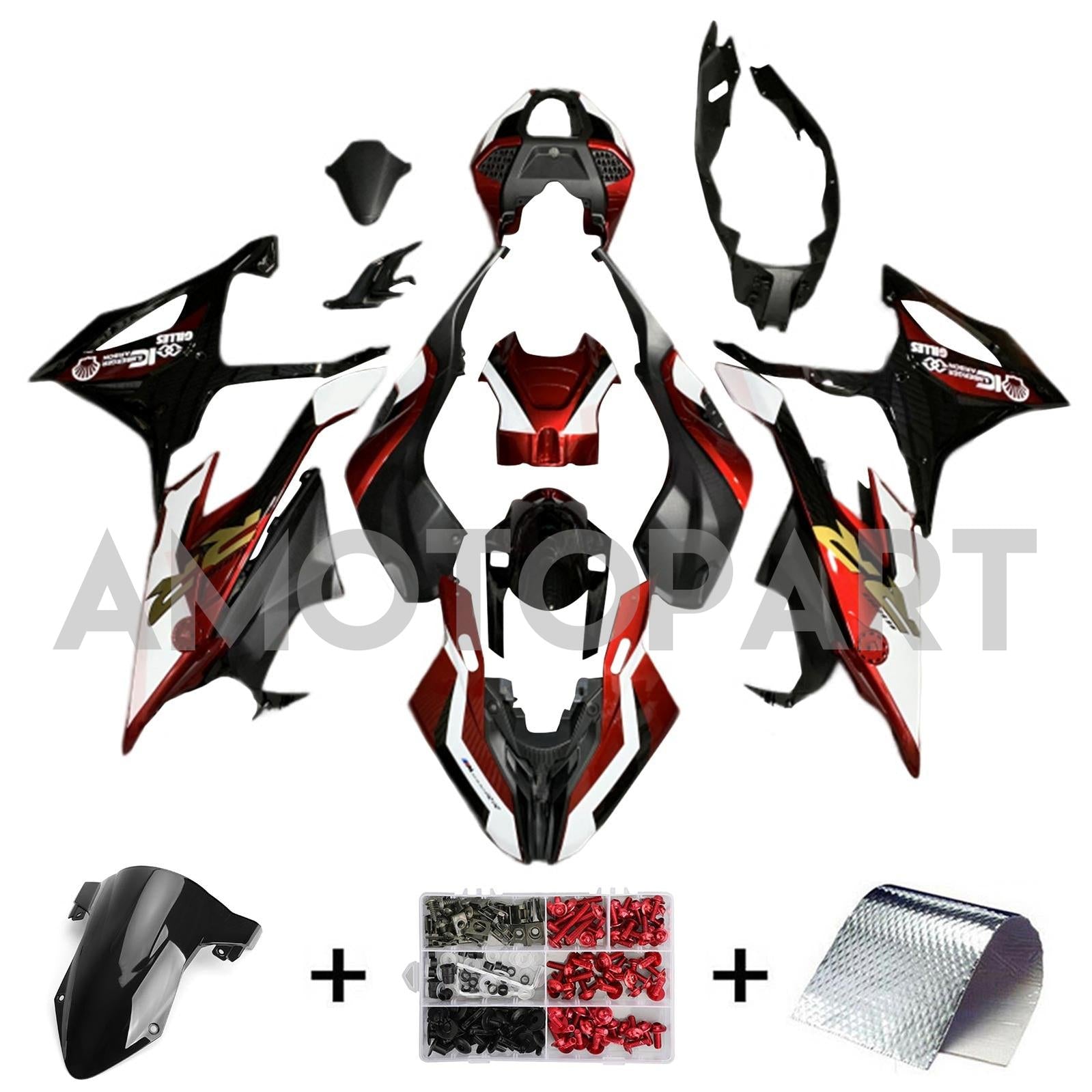 AMOTOPART BMW S1000RR 2019-2022 COLLECTION KIT FAIRING TROIS