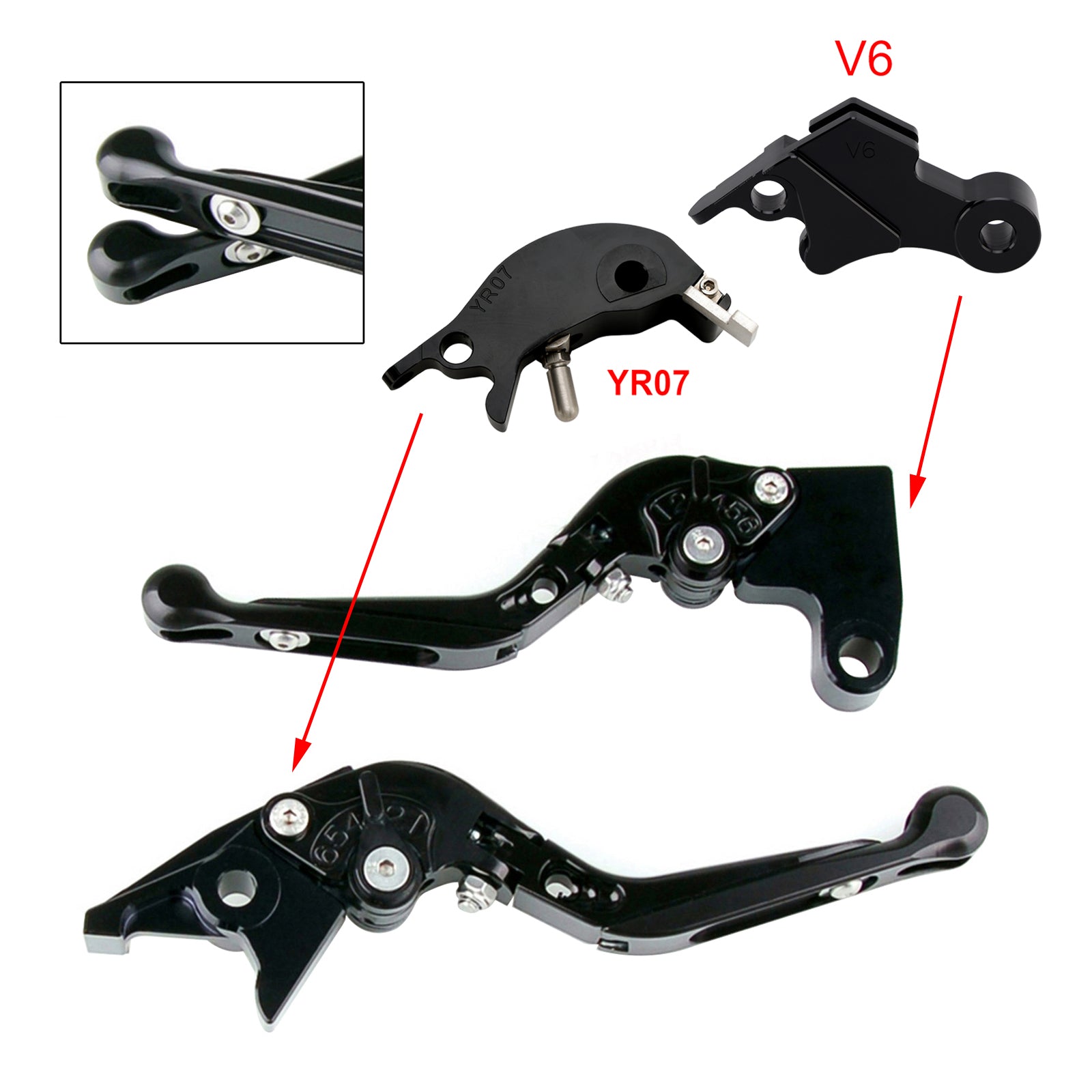 24-25 YAMAHA XSR900 XSR900GP MT-09 MT-09SP Adjustable Clutch Brake Lever