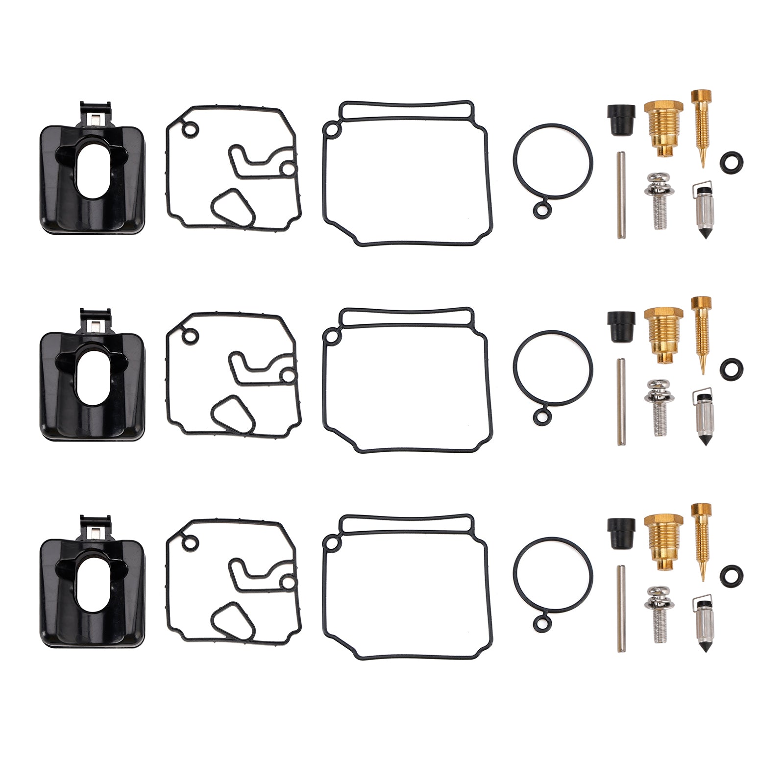 3X Kit de reparo de bomba de combustível de carburadores externos de 2 tempos Yamaha 40HP 50HP