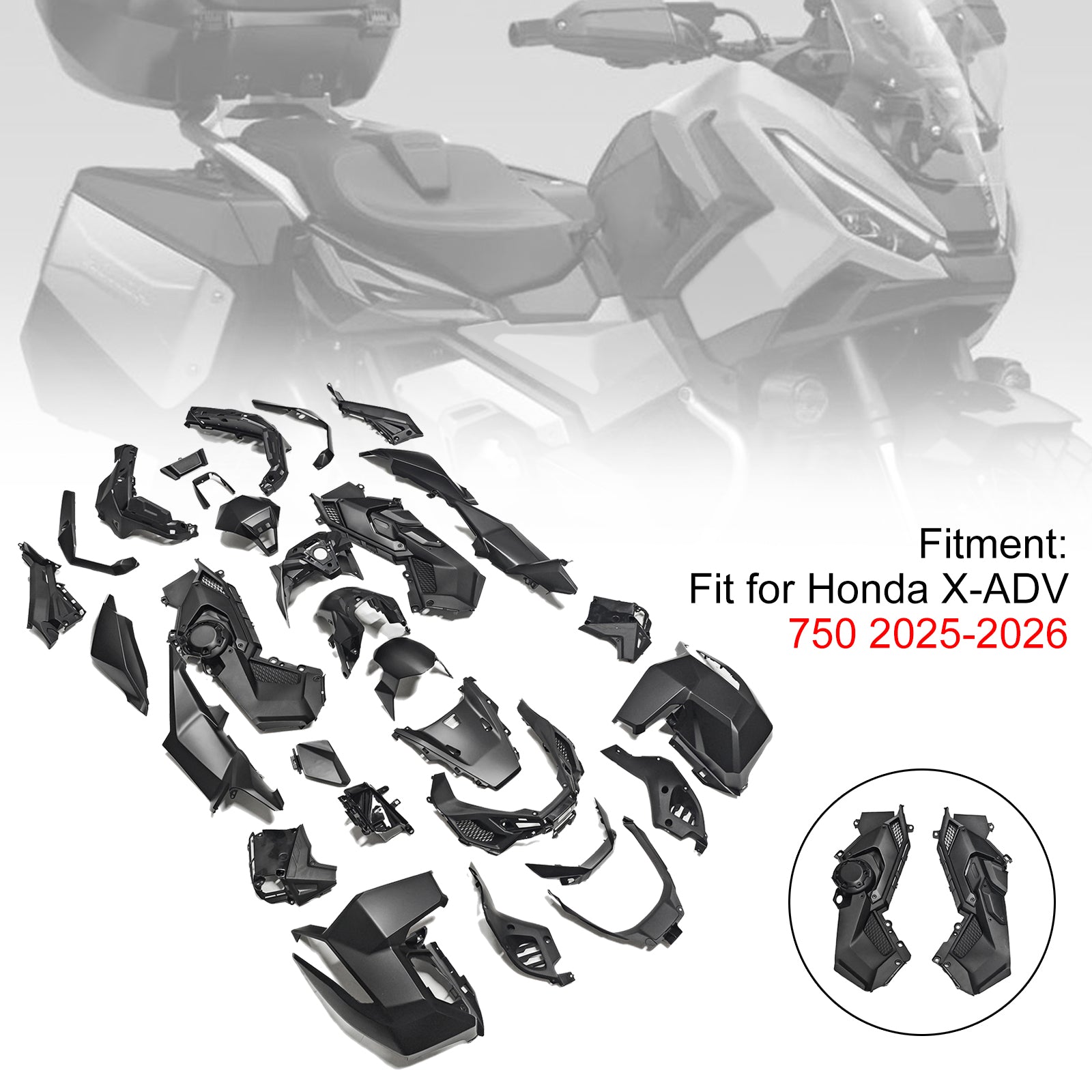 Amotopart 2025-2026 Honda X-ADV 750 Collection de kits de carénage