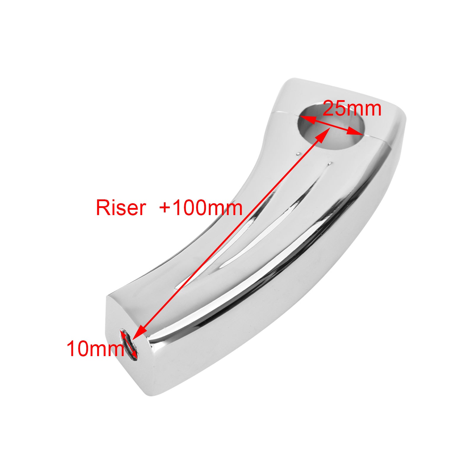 Juego de elevadores de manillar Billet de 4,5 ", barras de 1", extremos delanteros de motocicleta con retroceso de 1,5"