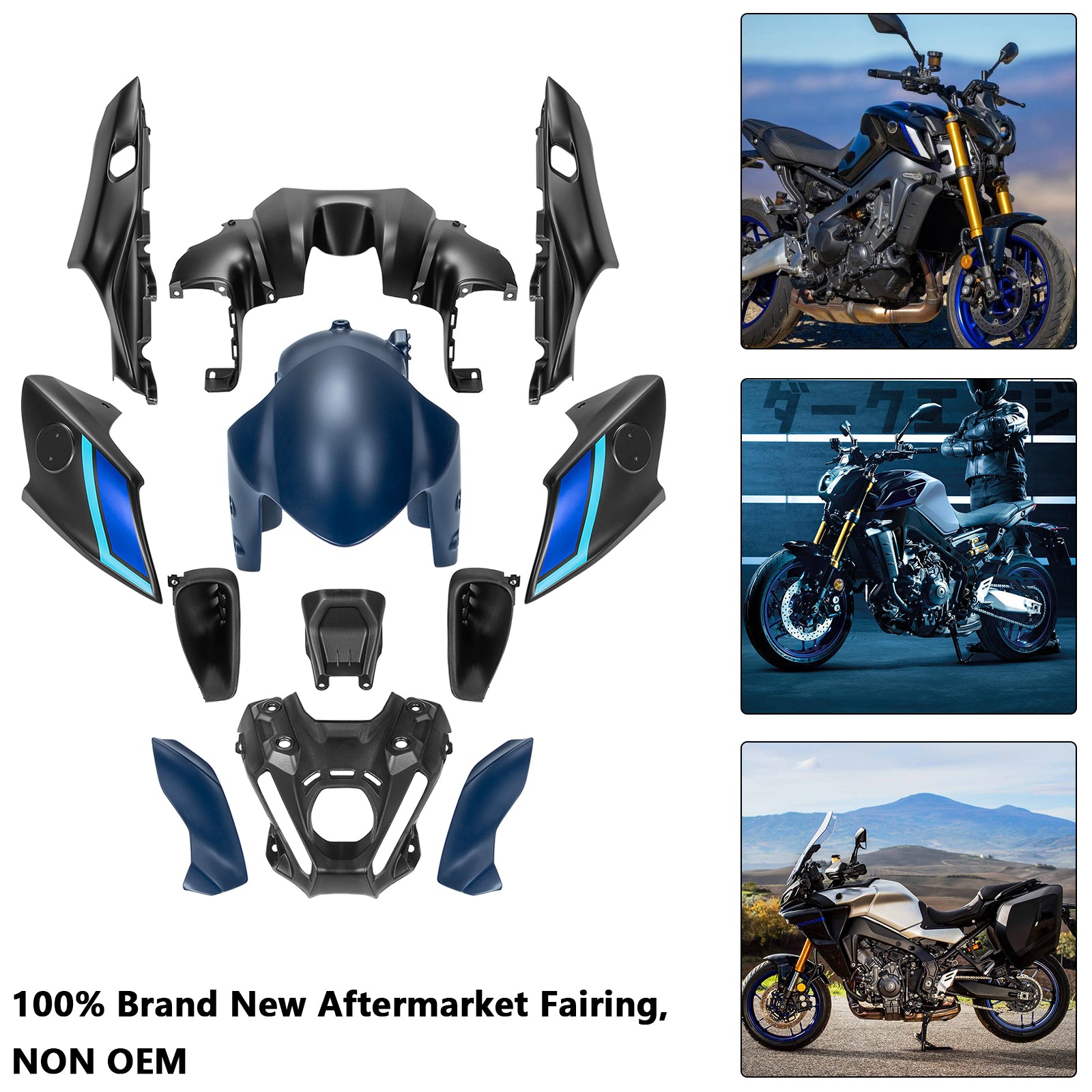 Amotopart 2021-2023 Yamaha MT 09 Verkleidungssatz