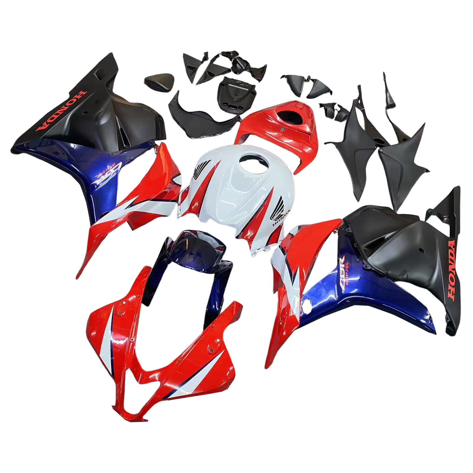 Amotopart 2009-2012 Honda CBR600RR Red White Fairing Kit