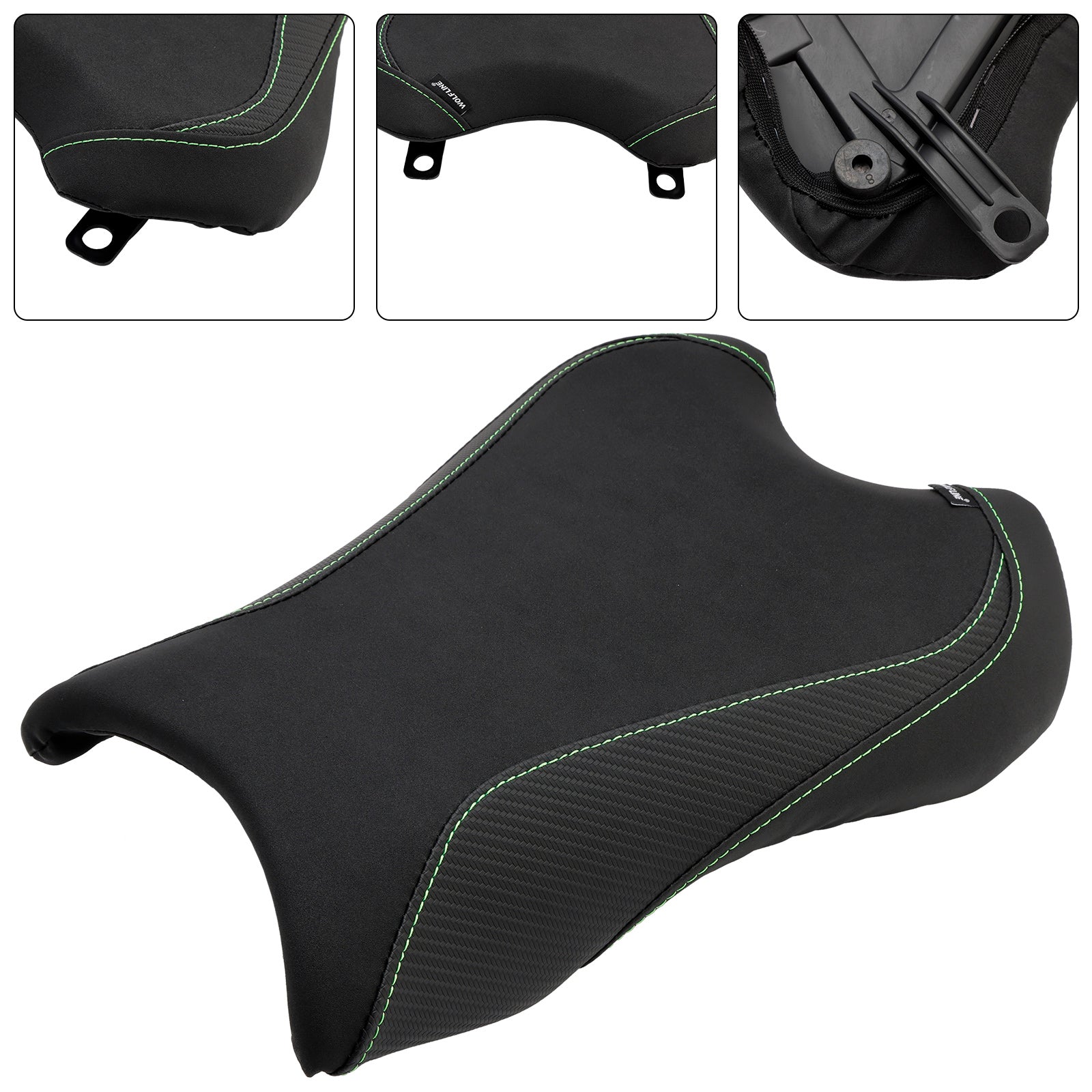 2021-2023  Kawasaki Zx-10R/Rr Front Driver Raider Seat Pillion Saddle Green