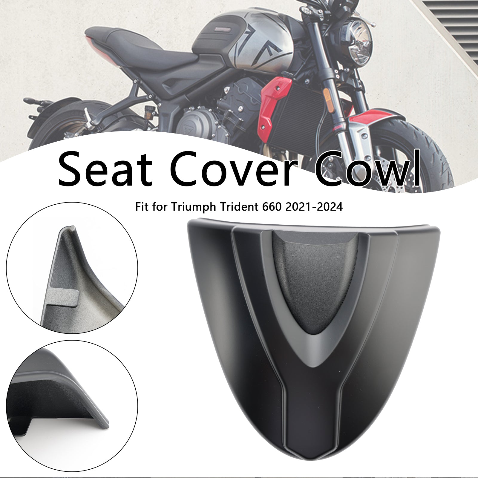 21-24 Trident 660 Tail Rear Seat Cover Fairing Cowl