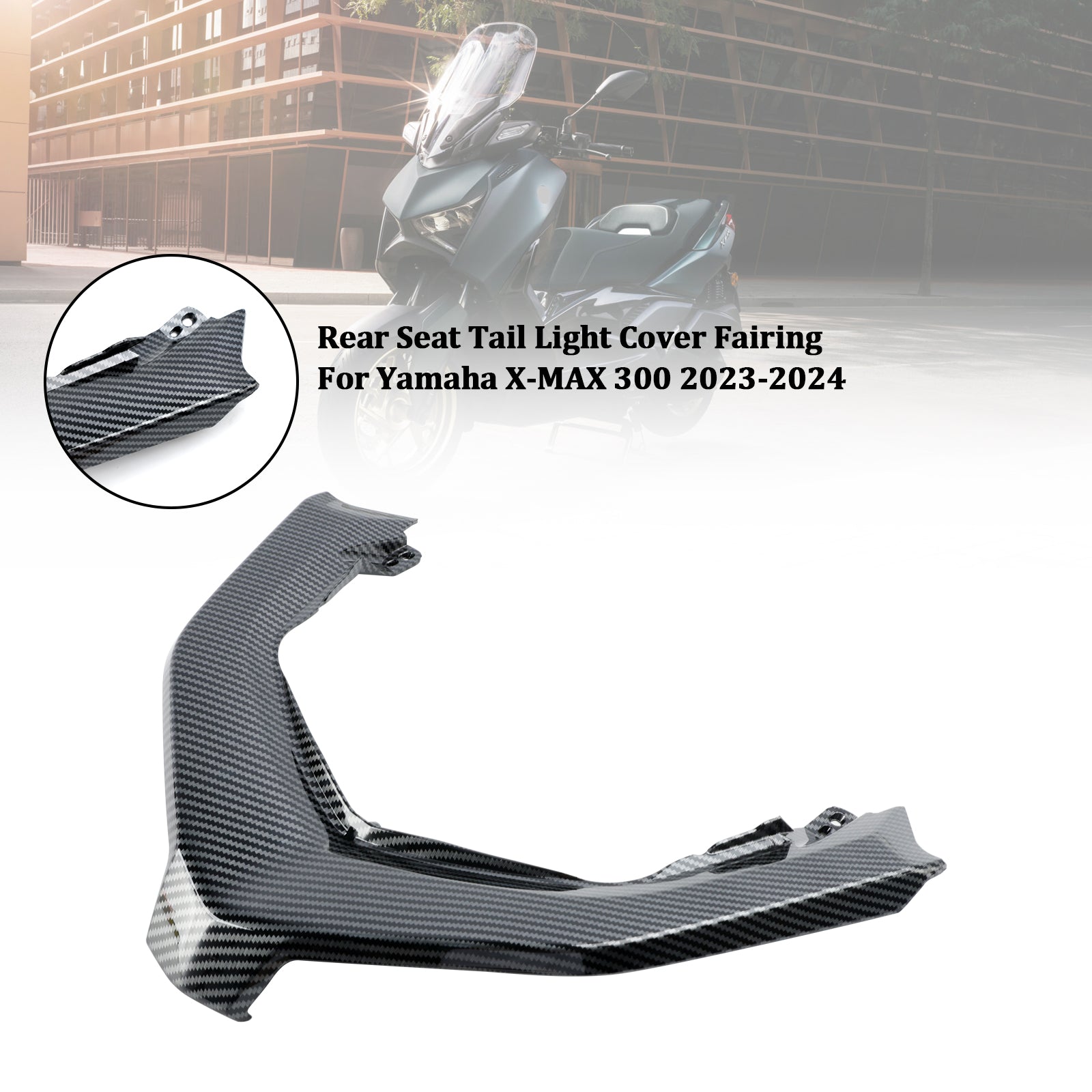 23-24 Yamaha X-MAX 300 XMAX300 Rücksitz Rücklicht Abdeckung Verkleidung