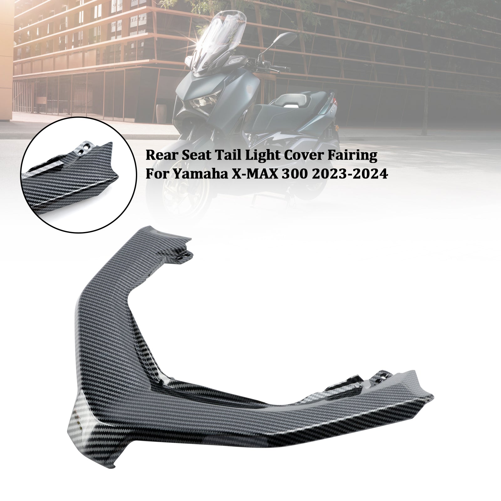 23-24 Yamaha X-MAX 300 XMAX300 Carénage du couvercle du feu arrière du siège arrière