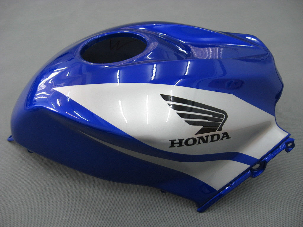 Amotopart 2007-2008 Honda CBR600RR Kit de carenado azul y plateado