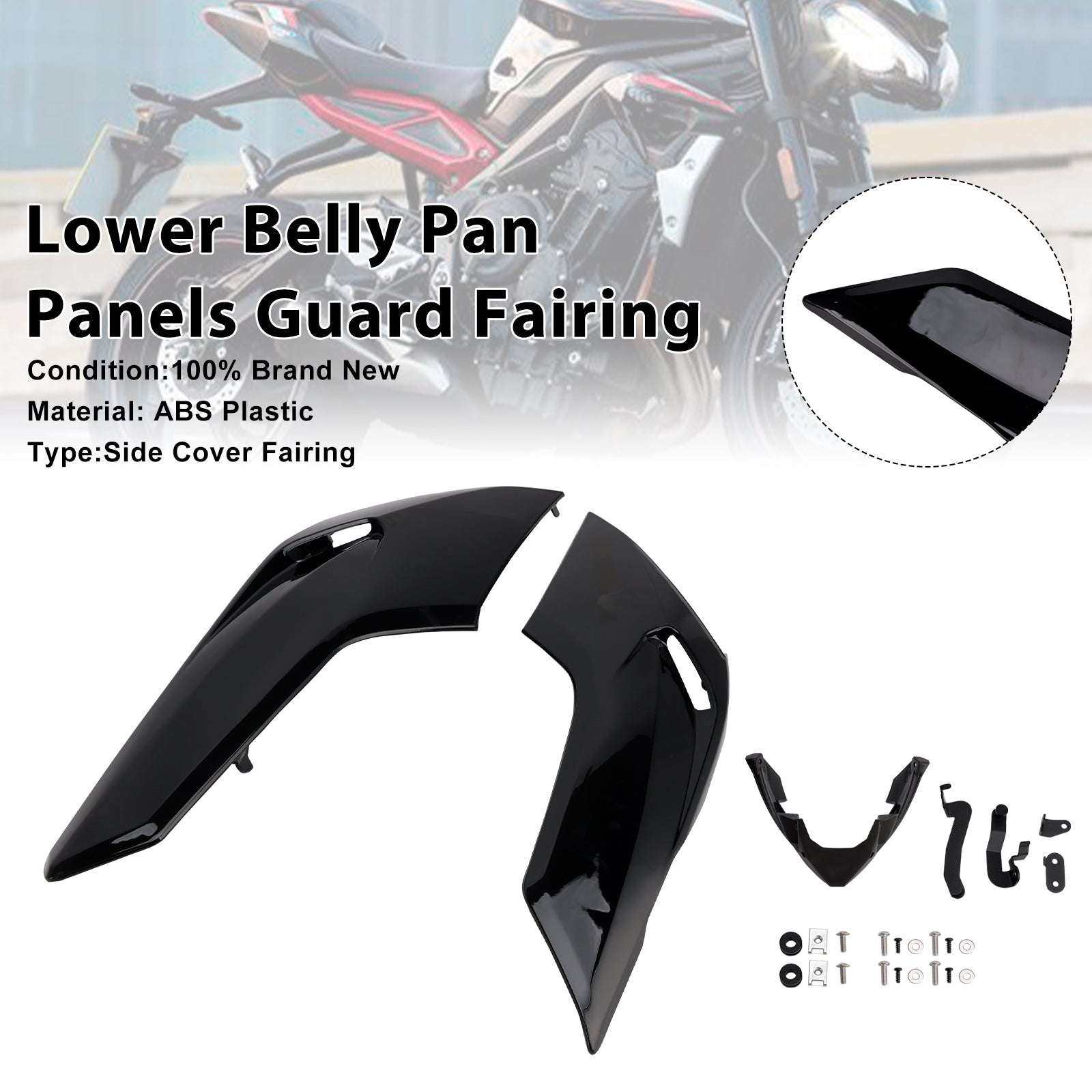2020-2022 Street Triple 765 R/RS Lower Belly Pan Panels Guard Fairing