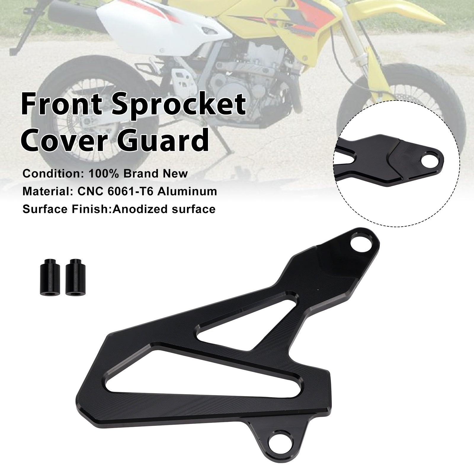 2000-2024 Suzuki DR-Z400SM DRZ400/S/E Front Sprocket Cover Guard