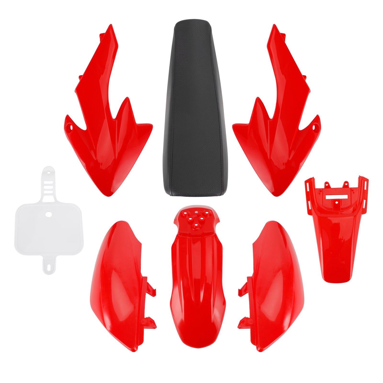 50Cc 110Cc 125Cc 140Cc Plastic 4-stroke Honda CRF50 Pit Off-Road Bike Set Mudguard Seat