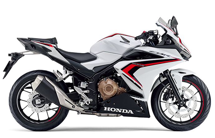 Kit de carénage Amotopart 2022 CBR400R Honda blanc et rouge