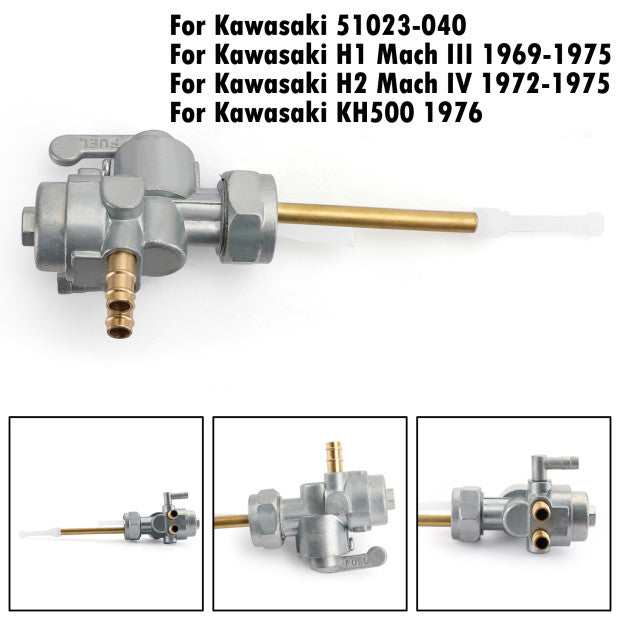 ガス燃料ガソリンバルブペットコック 51023-040 カワサキ H1 69-75 H2 72-75 KH500 76