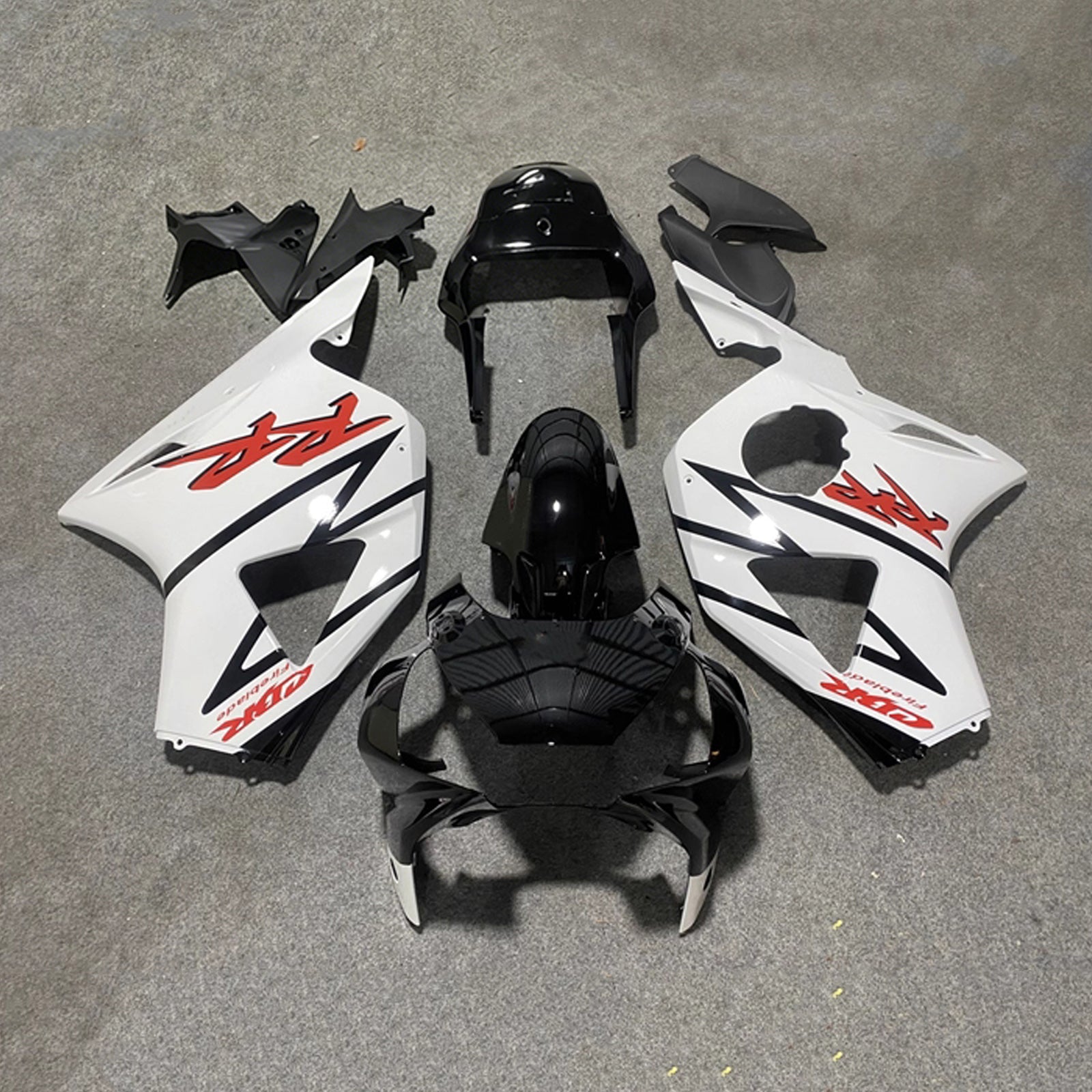 Amotopart 2002-2003 Honda CBR954 White/Black Fairing Kit