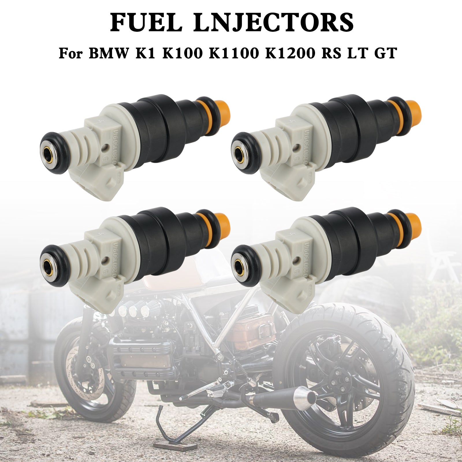 4PCS BMW K1 K100 K1100 K1200 RS LT GT 0280150941 Fuel Injector 0280150705