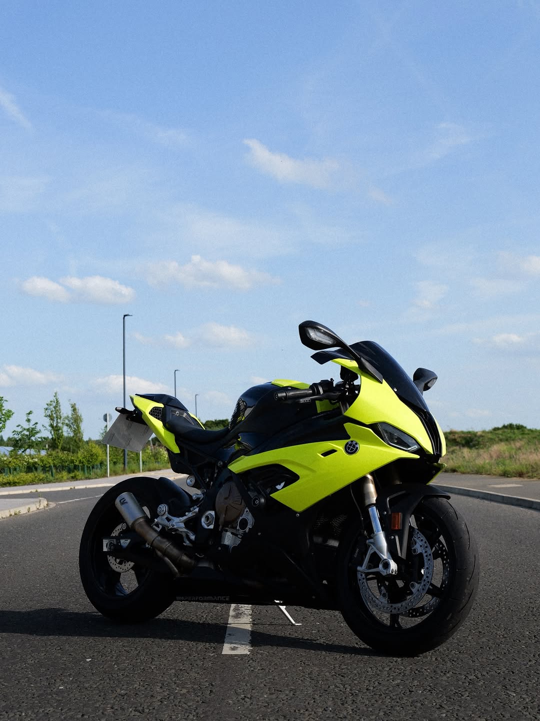 Kit de carenagens fluorescentes Chartreuse Amotopart BMW S1000RR 2019-2022