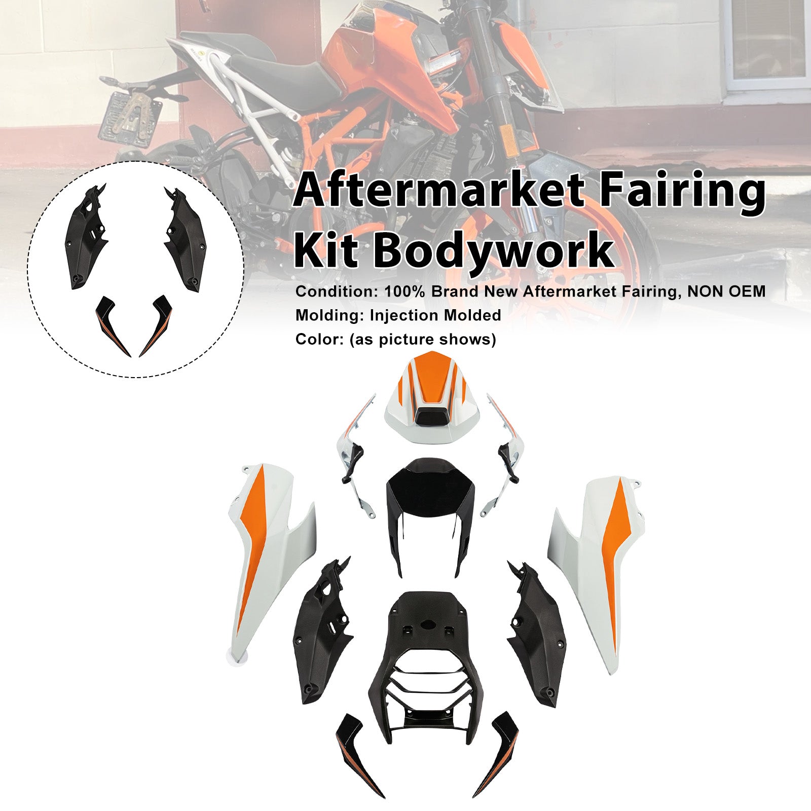 Amotopart 2017-2023 Duke 390 Fairing Kit