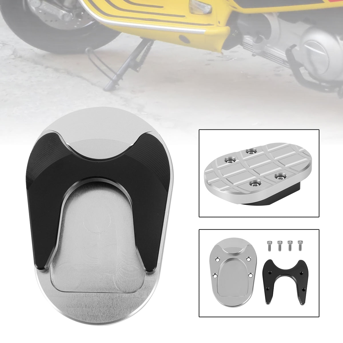 2013?2020 Vespa GTS300 Kickstand Enlarge Plate Pad