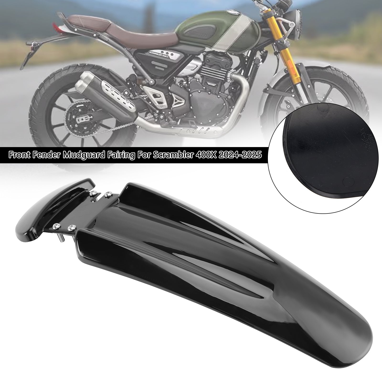 2024-2025 Scrambler 400X Front Fender Mudguard Fairing
